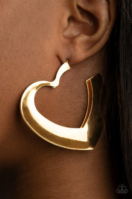 Heart-Racing Radiance - Gold - VJ Bedazzled Jewelry