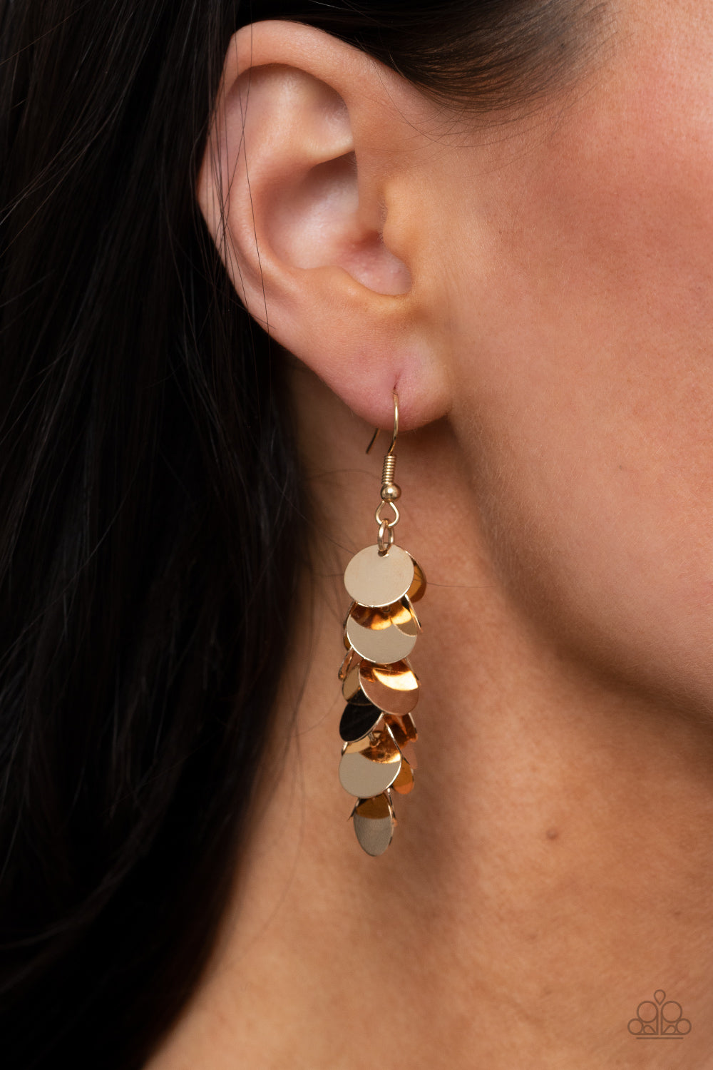 Hear Me Shimmer - Gold - VJ Bedazzled Jewelry
