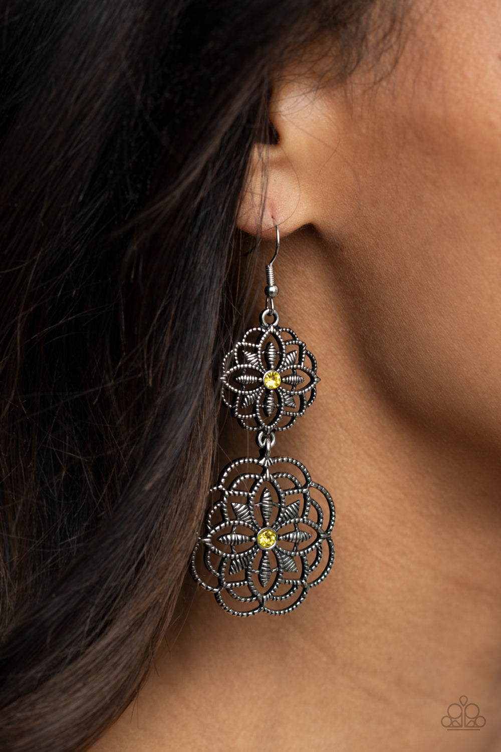 Mandala Mecca - Yellow - VJ Bedazzled Jewelry