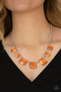 Aura Allure - Orange-Paparazzi Accessories - VJ Bedazzled Jewelry