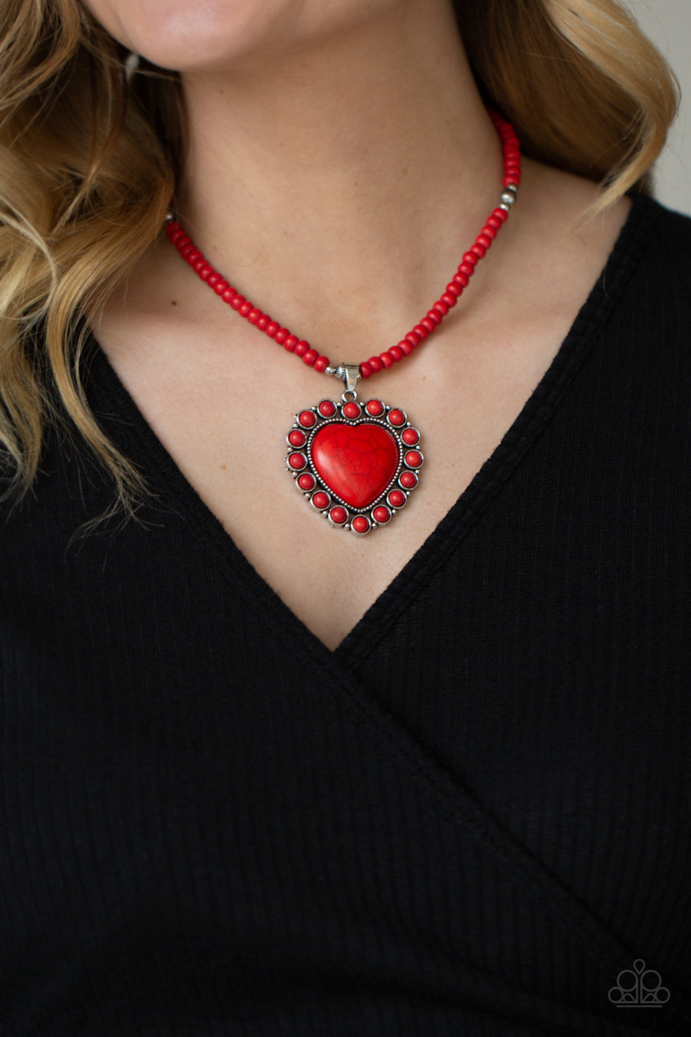 A Heart Of Stone - Red - VJ Bedazzled Jewelry