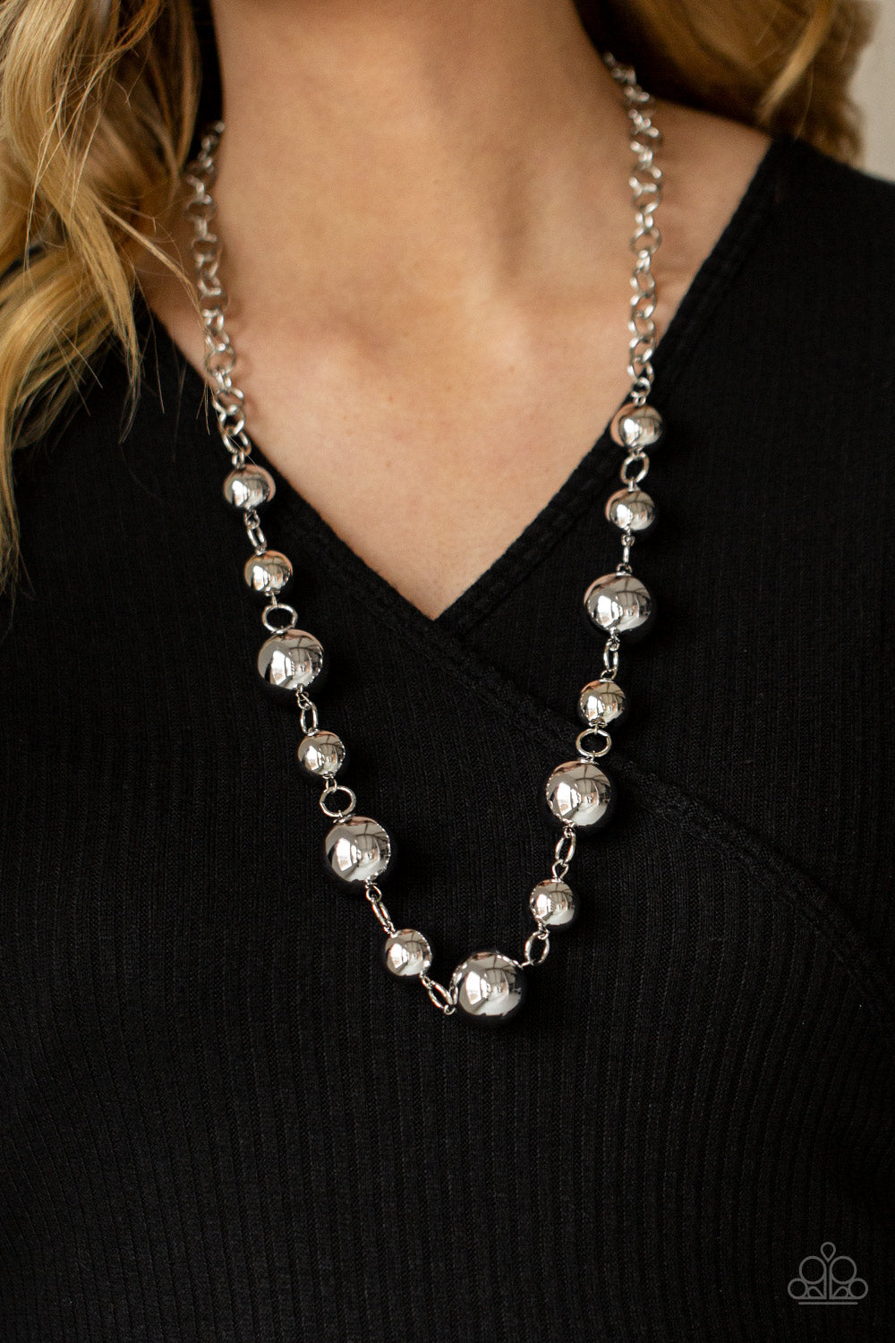 Commanding Composure - Silver - VJ Bedazzled Jewelry