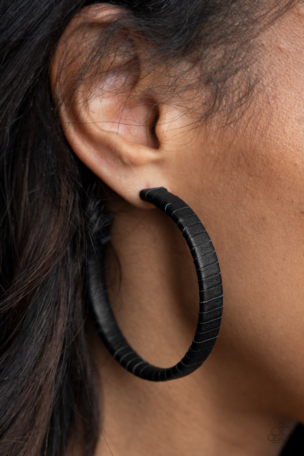 Leather-Clad Legend - Black - VJ Bedazzled Jewelry