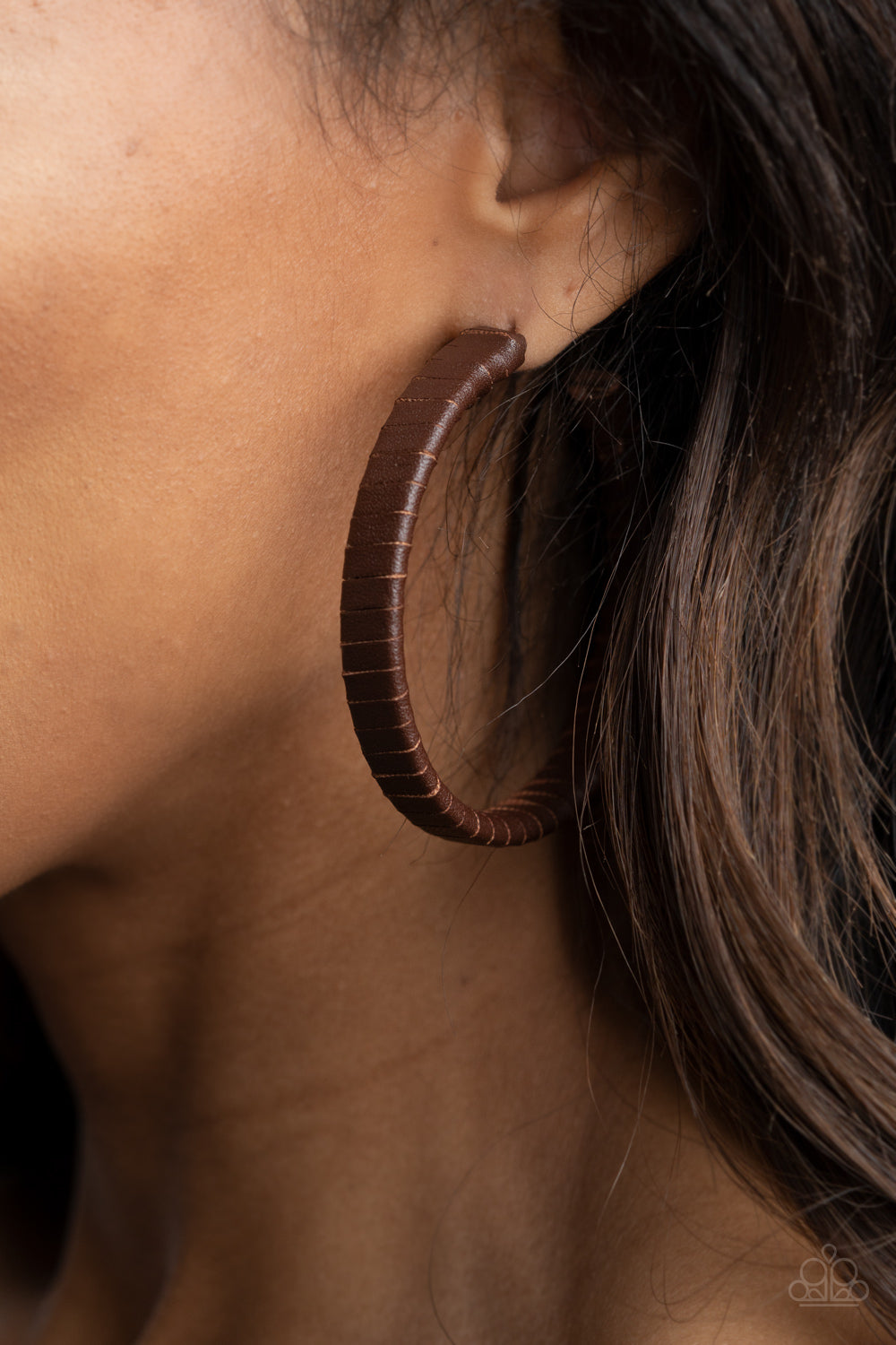Leather-Clad Legend - Brown - VJ Bedazzled Jewelry