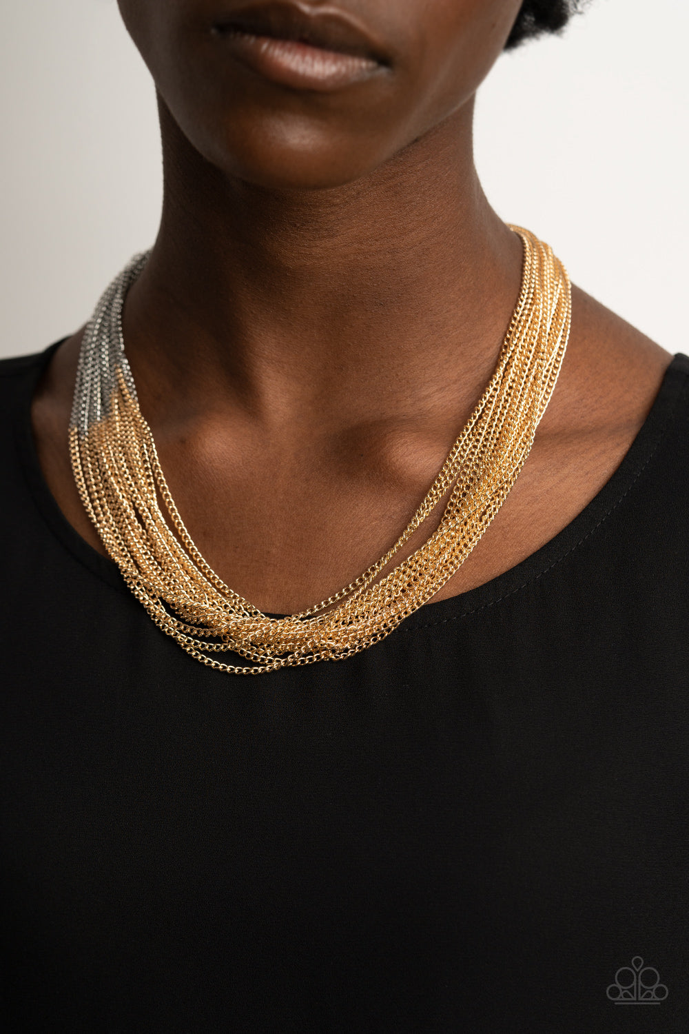 Metallic Merger - Gold - VJ Bedazzled Jewelry