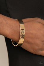 Load image into Gallery viewer, Hope Makes The World Go Round - Gold - VJ Bedazzled Jewelry
