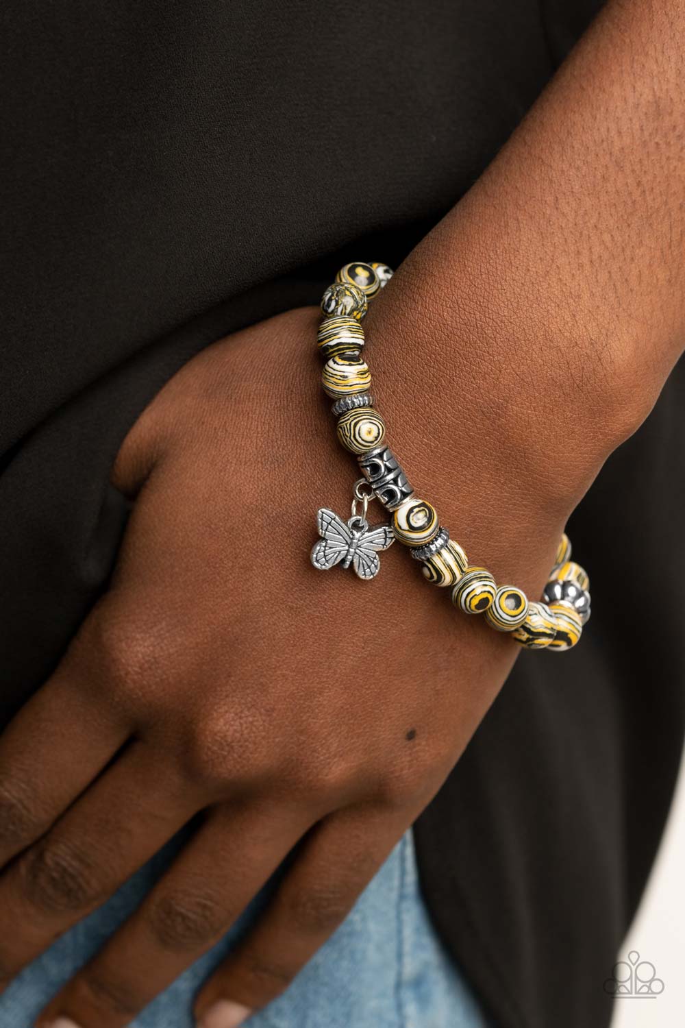 Butterfly Wishes - Yellow - VJ Bedazzled Jewelry