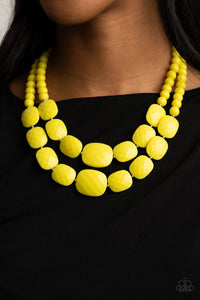 Resort Ready - Yellow - VJ Bedazzled Jewelry