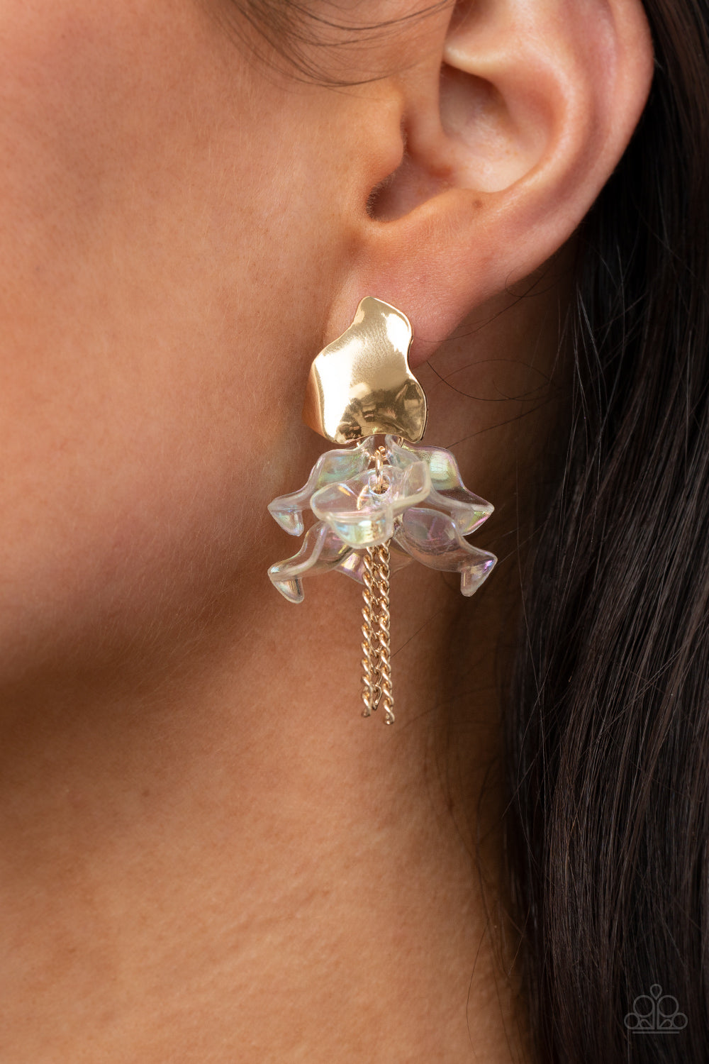 Harmonically Holographic - Gold - VJ Bedazzled Jewelry