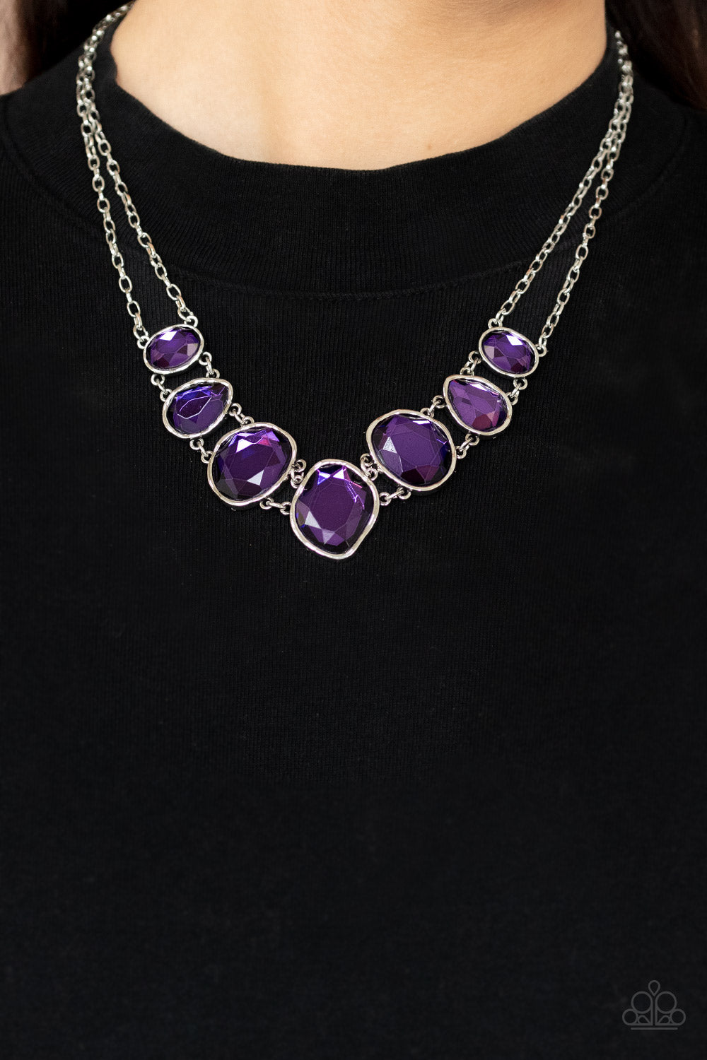 Absolute Admiration - Purple Paparazzi Accessories - VJ Bedazzled Jewelry