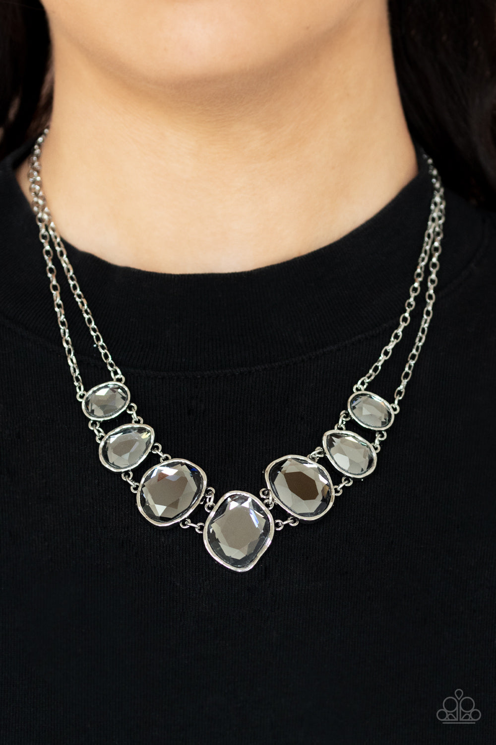 Absolute Admiration - Silver Paparazzi Accessories - VJ Bedazzled Jewelry