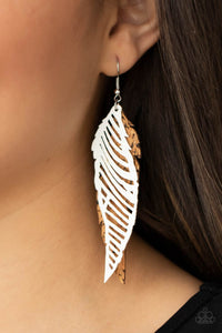 WINGING Off The Hook - White - VJ Bedazzled Jewelry