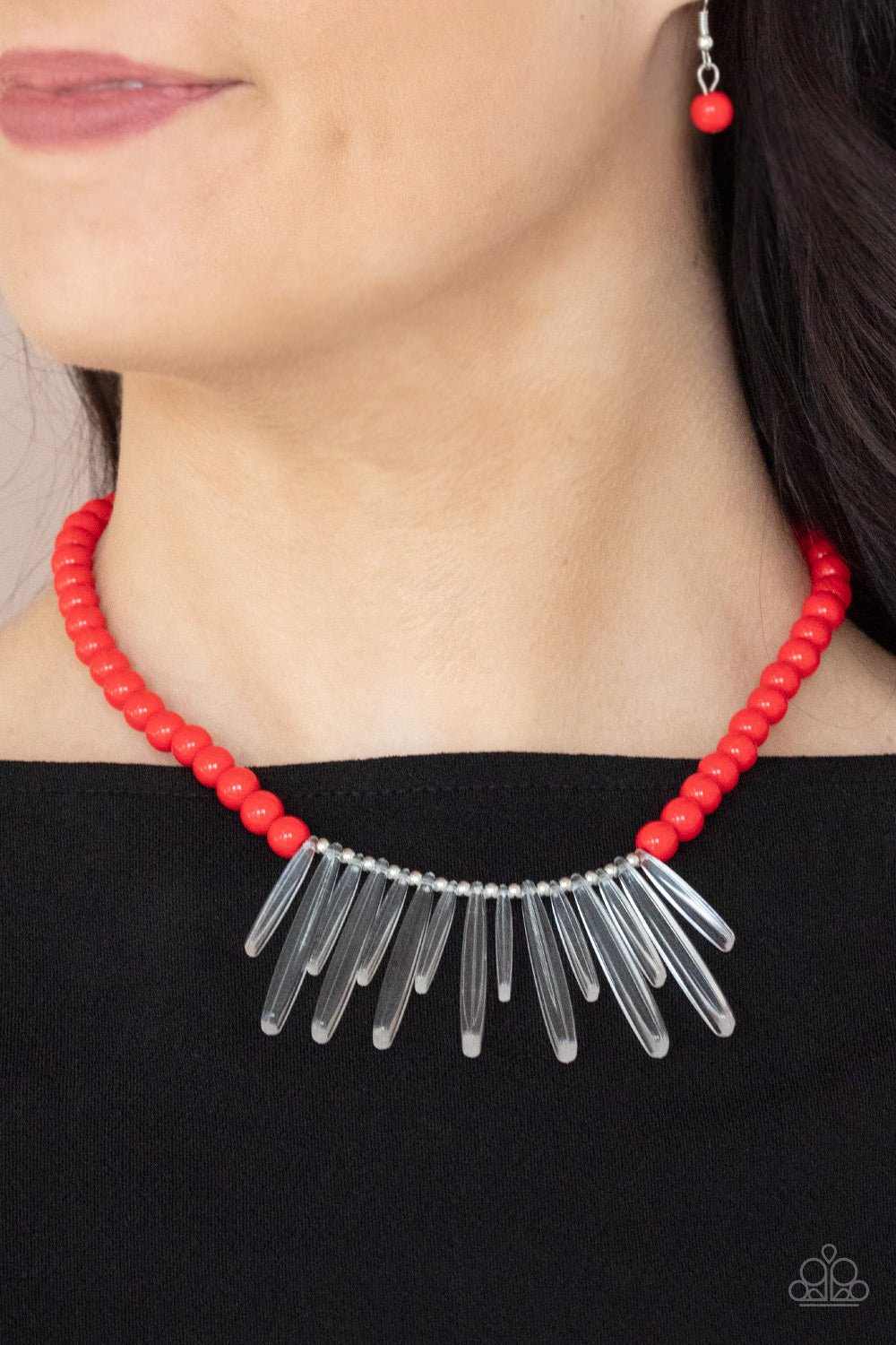 Icy Intimidation - Red - VJ Bedazzled Jewelry
