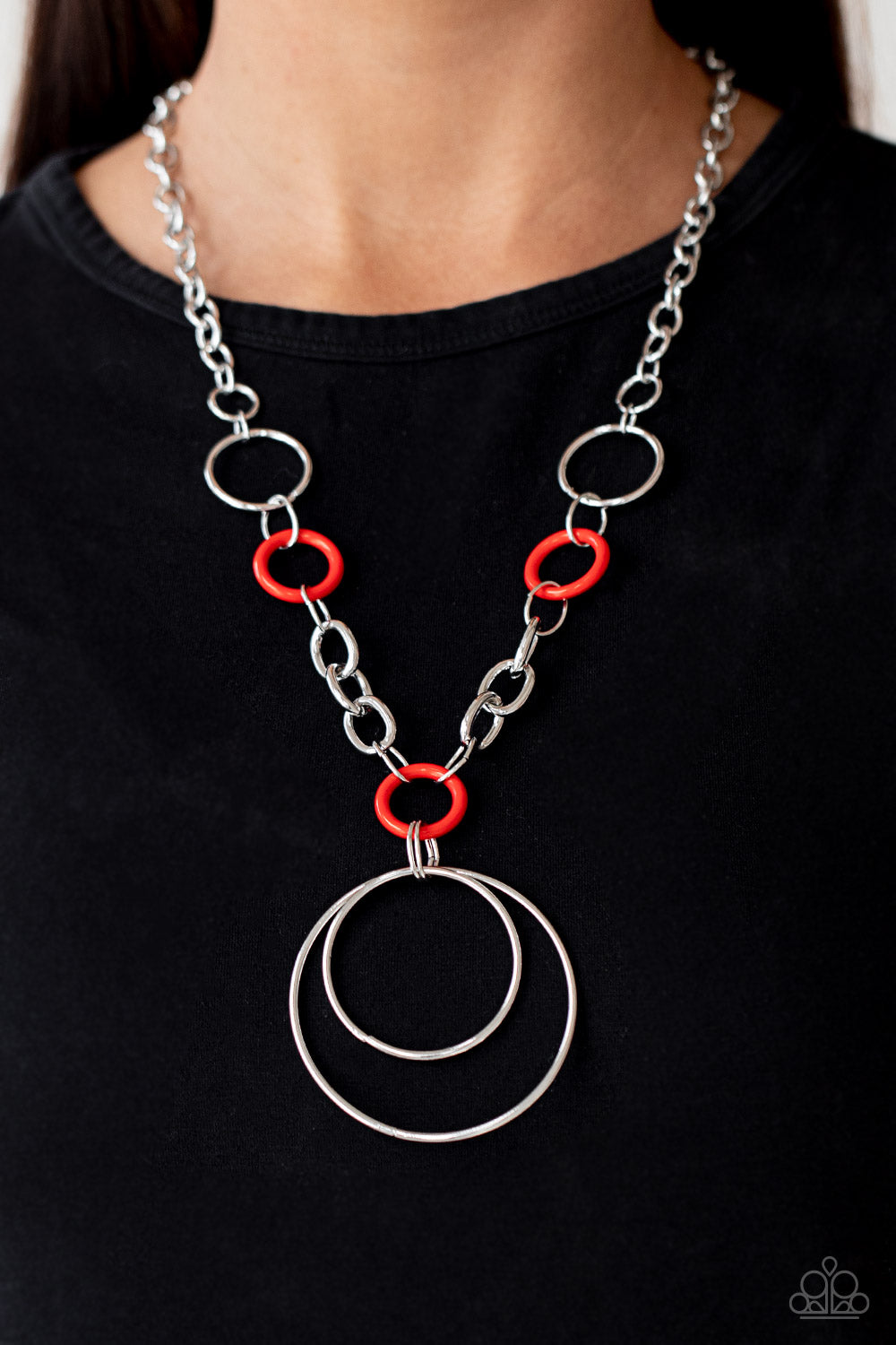 HOOP du Jour - Red - VJ Bedazzled Jewelry