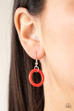 Load image into Gallery viewer, HOOP du Jour - Red - VJ Bedazzled Jewelry
