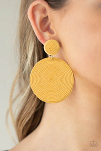 Circulate The Room - Yellow - VJ Bedazzled Jewelry