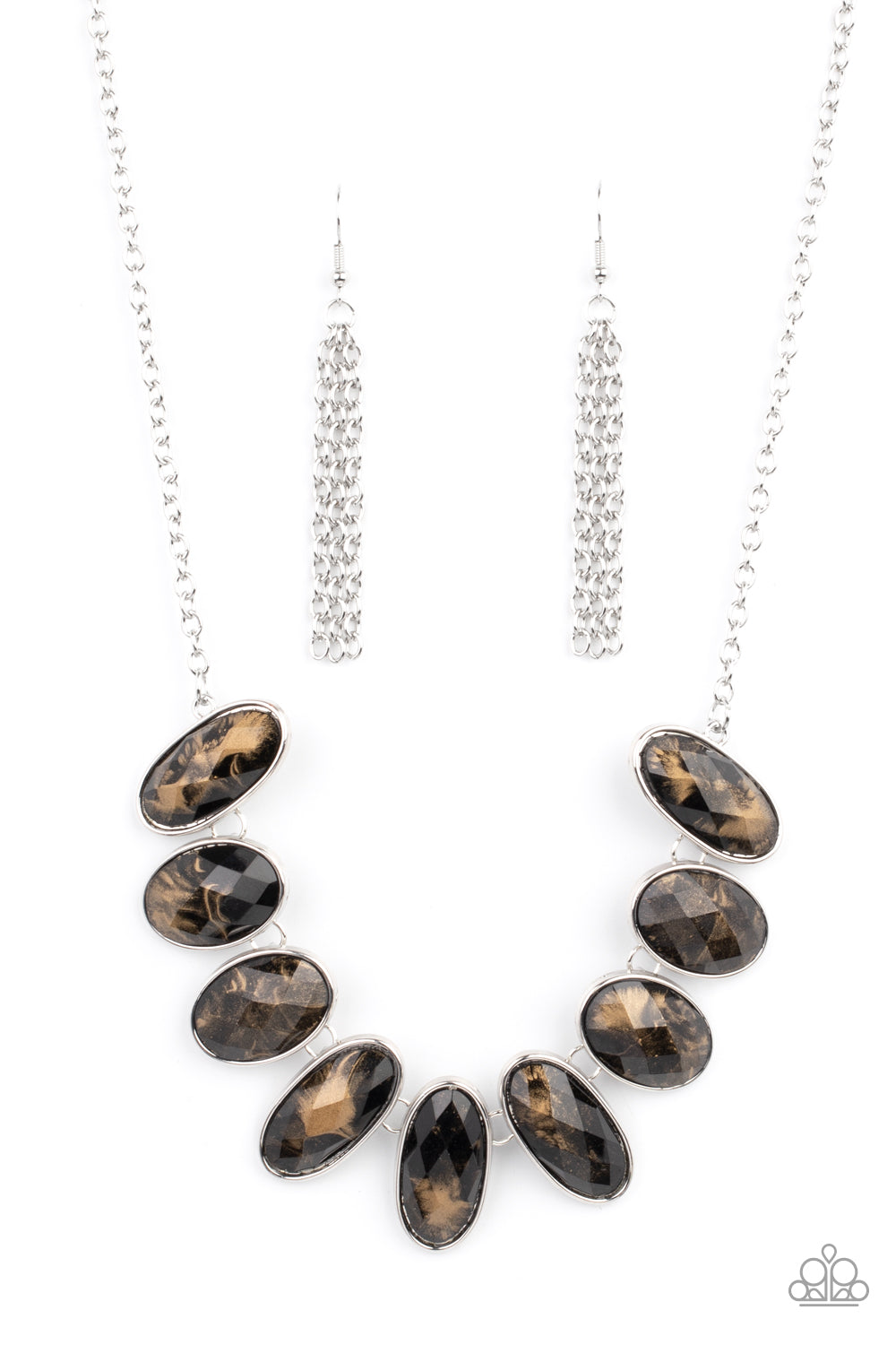 Elliptical Episode - Black - VJ Bedazzled Jewelry