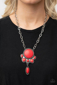Geographically Gorgeous - Red - VJ Bedazzled Jewelry