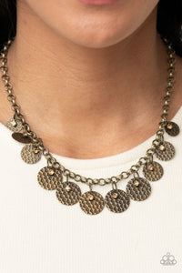 Delightfully Dappled - Brass - VJ Bedazzled Jewelry