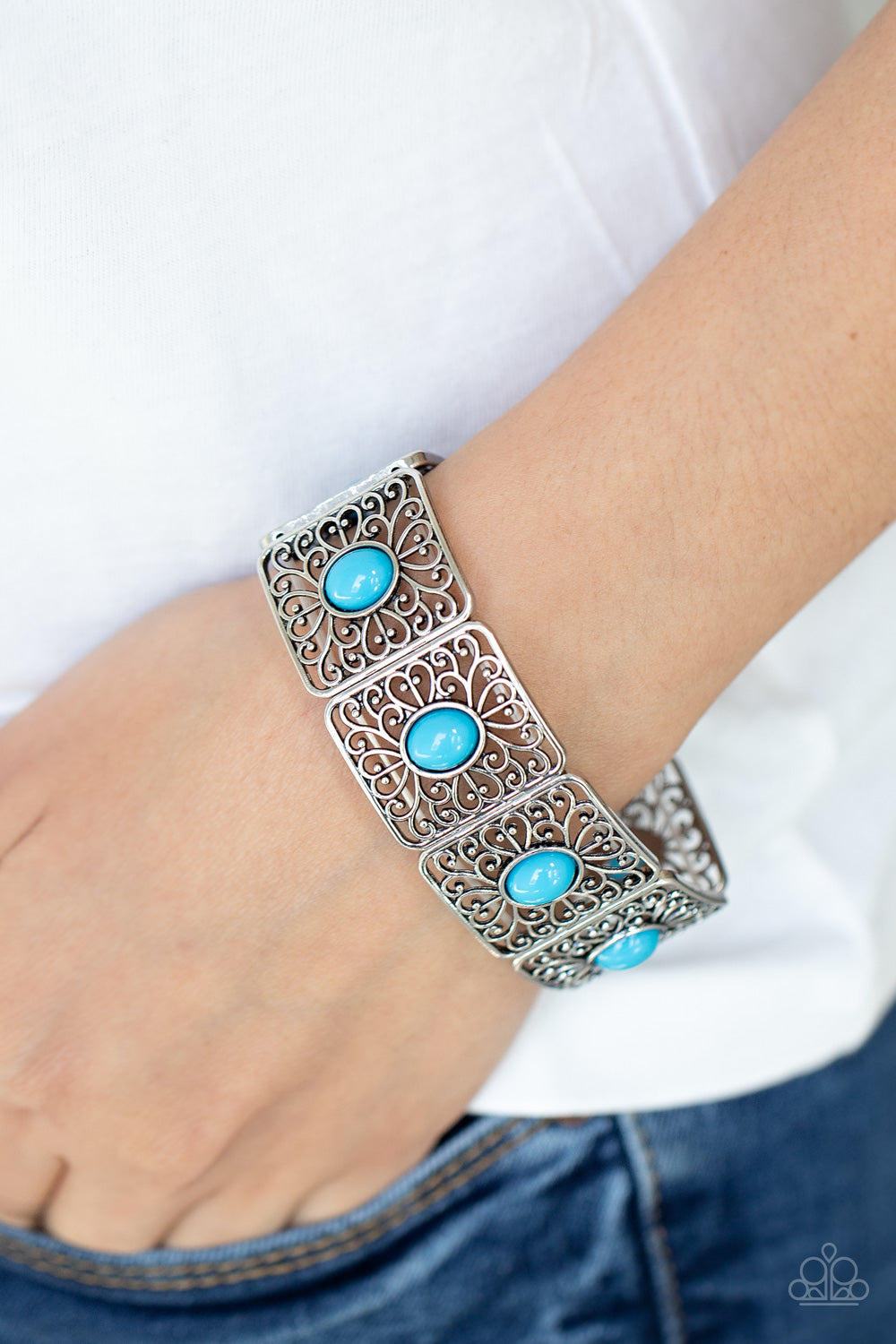 Cakewalk Dancing - Blue - VJ Bedazzled Jewelry