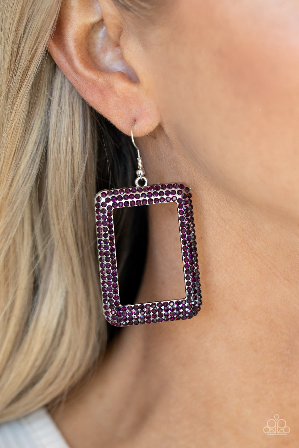 World FRAME-ous - Purple - VJ Bedazzled Jewelry