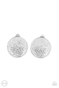 Drama on Demand - White Paparazzi Accessories - VJ Bedazzled Jewelry