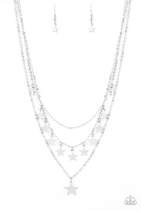 Americana Girl - Silver-Paparazzi Accessories - VJ Bedazzled Jewelry