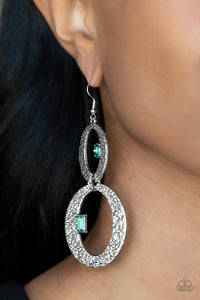OVAL and OVAL Again - Green - VJ Bedazzled Jewelry