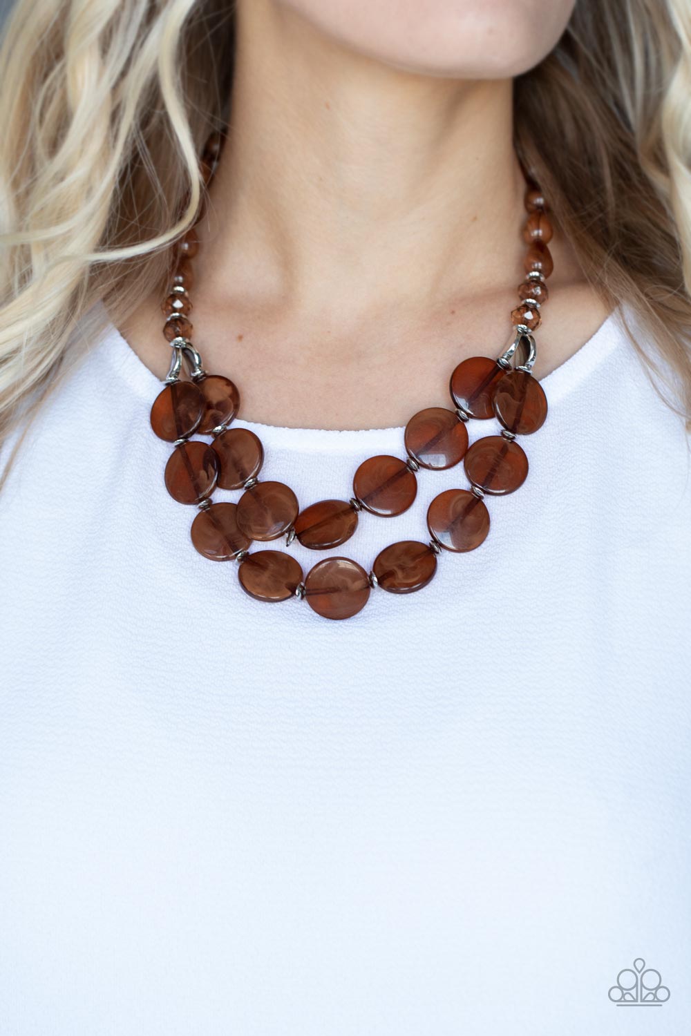 Beach Day Demure - Brown- Paparazzi Accessories - VJ Bedazzled Jewelry