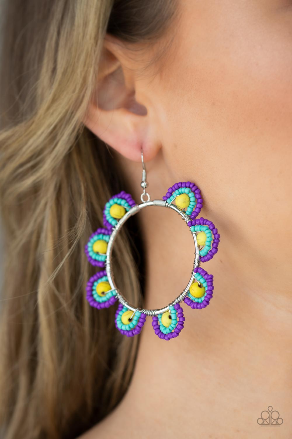 Groovy Gardens - Yellow- Paparazzi Accessories - VJ Bedazzled Jewelry
