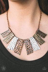 A Fan of the Tribe - Blockbuster Necklace û6 - VJ Bedazzled Jewelry