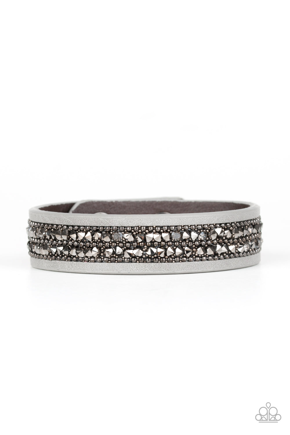 Crunch Time Silver - VJ Bedazzled Jewelry