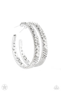 GLITZY By Association silver- Paparrazzi Accessories - VJ Bedazzled Jewelry