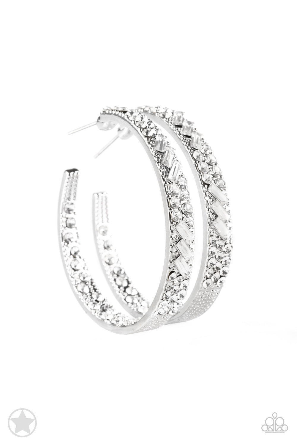 GLITZY By Association silver- Paparrazzi Accessories - VJ Bedazzled Jewelry