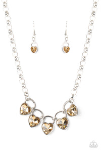 Heart on your heels - brown - VJ Bedazzled Jewelry