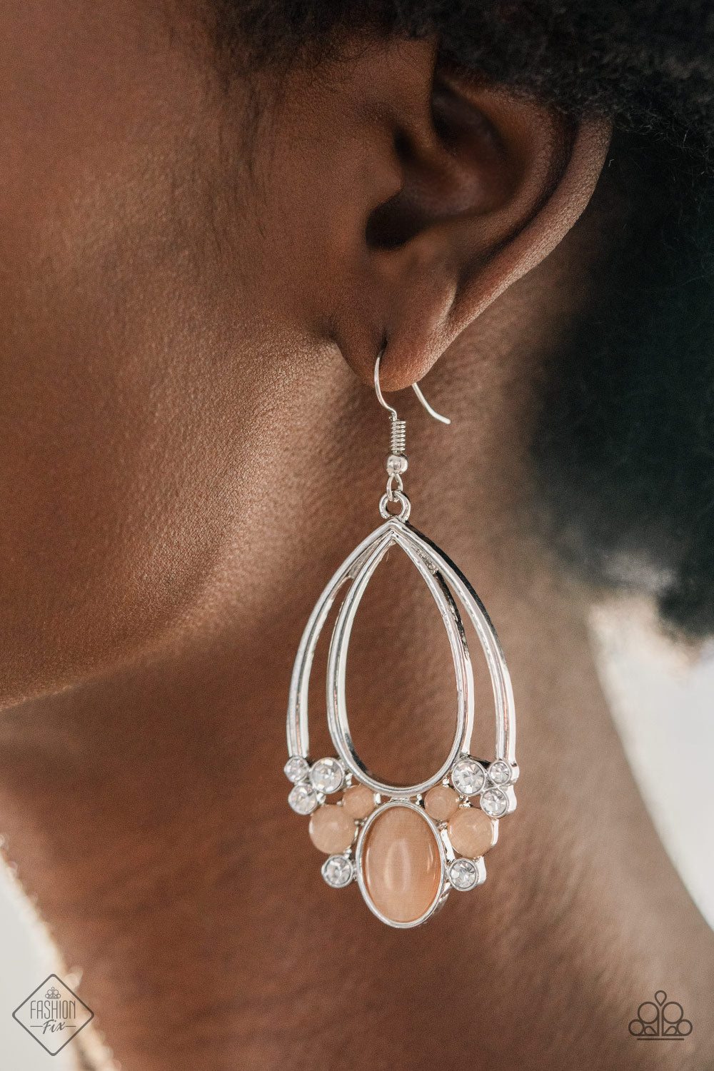 Look Into My Crystal Ball - orange - VJ Bedazzled Jewelry