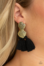 Load image into Gallery viewer, Tenacious Tassles- Black - VJ Bedazzled Jewelry
