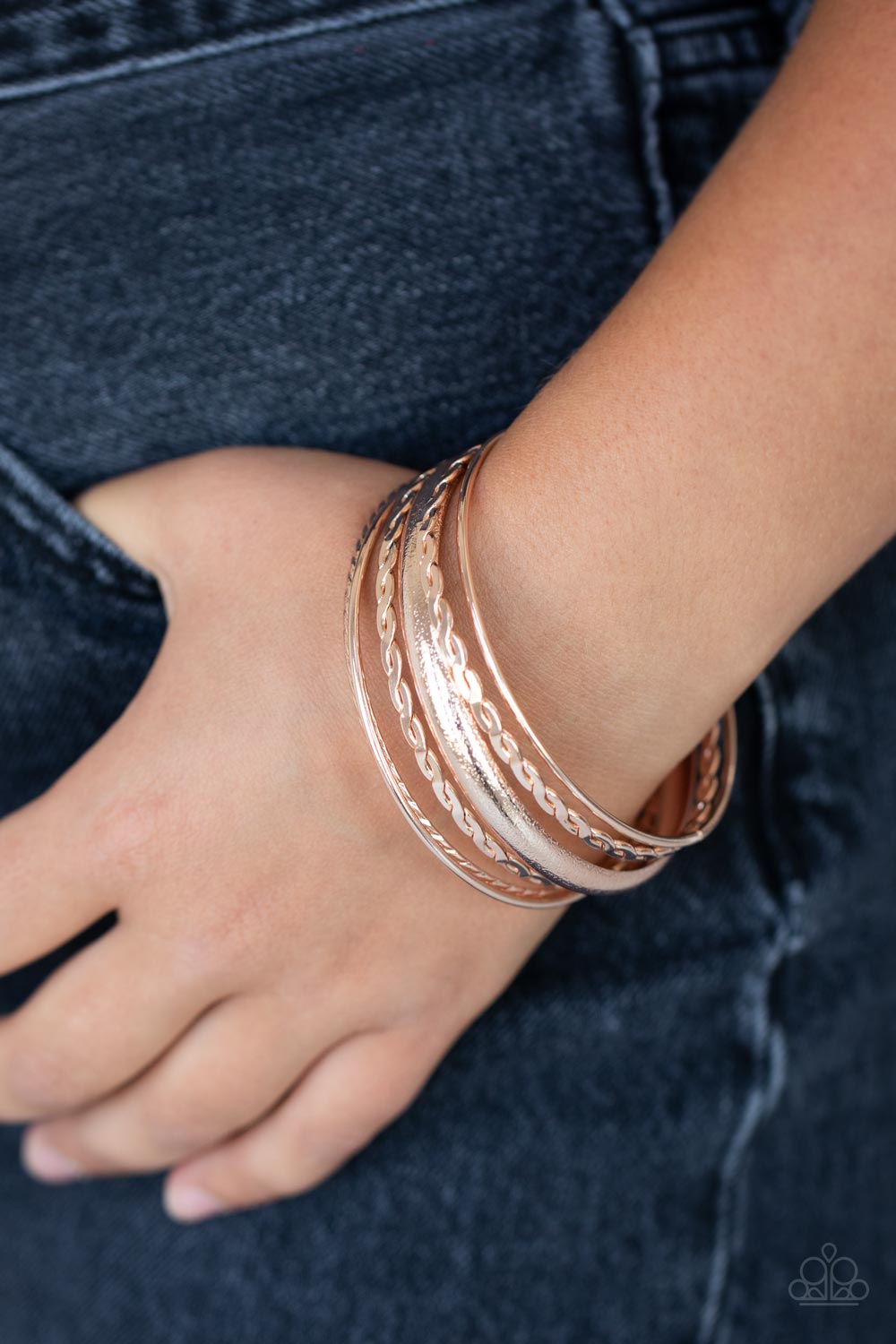 Trophy Texture - Rose Gold - VJ Bedazzled Jewelry