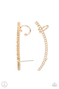 Sleekly Shimmering - Gold - VJ Bedazzled Jewelry