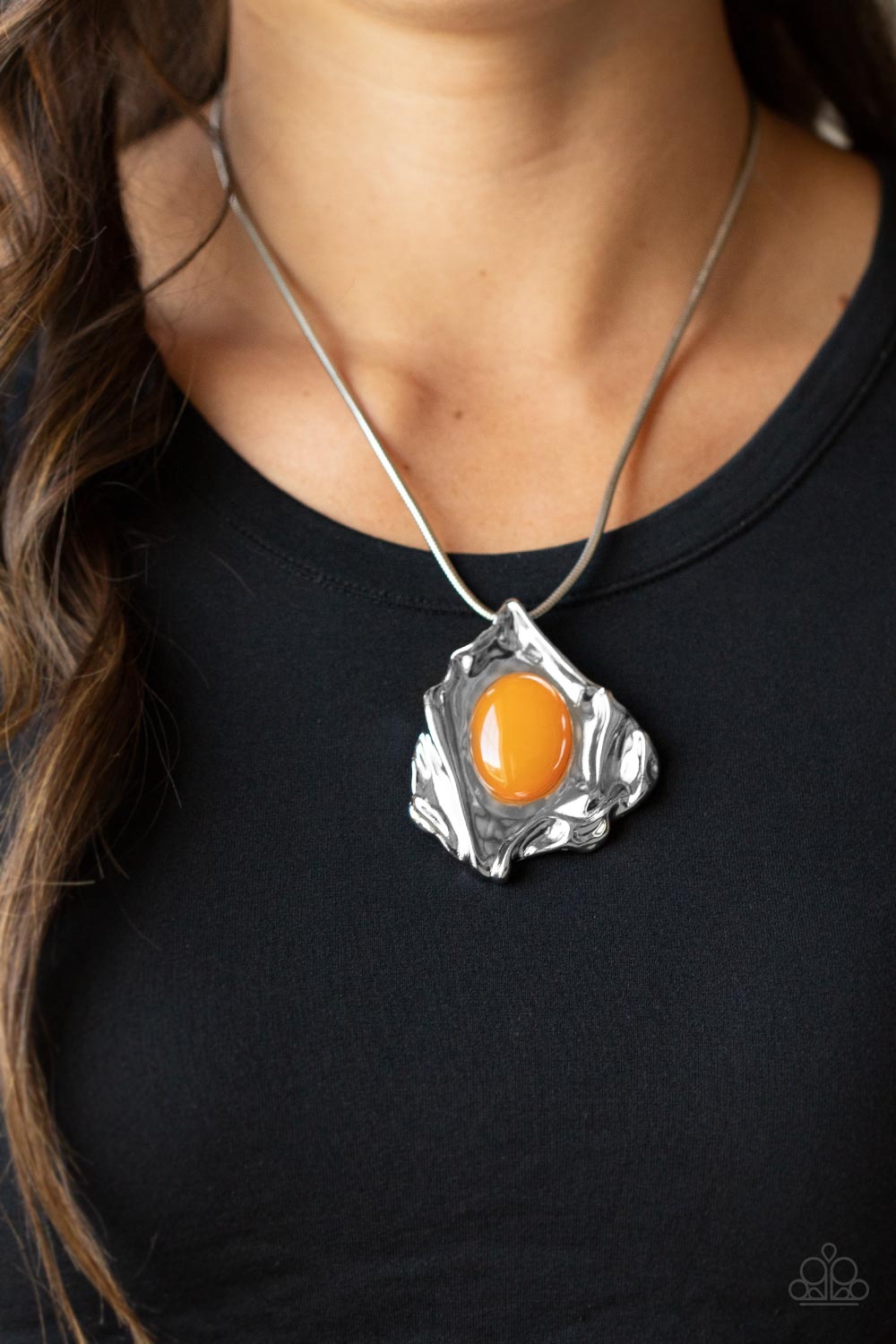 Amazon Amulet - Orange - VJ Bedazzled Jewelry