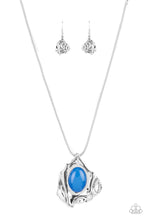 Load image into Gallery viewer, Amazon Amulet - Blue-Paparazzi Accessories - VJ Bedazzled Jewelry
