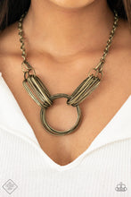 Load image into Gallery viewer, Lip Sync Links - Brass - VJ Bedazzled Jewelry

