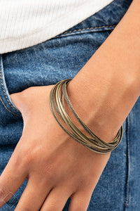 Suddenly Synced - Brass - VJ Bedazzled Jewelry