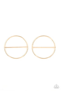 Dynamic Diameter - Gold Paparazzi Accessories - VJ Bedazzled Jewelry