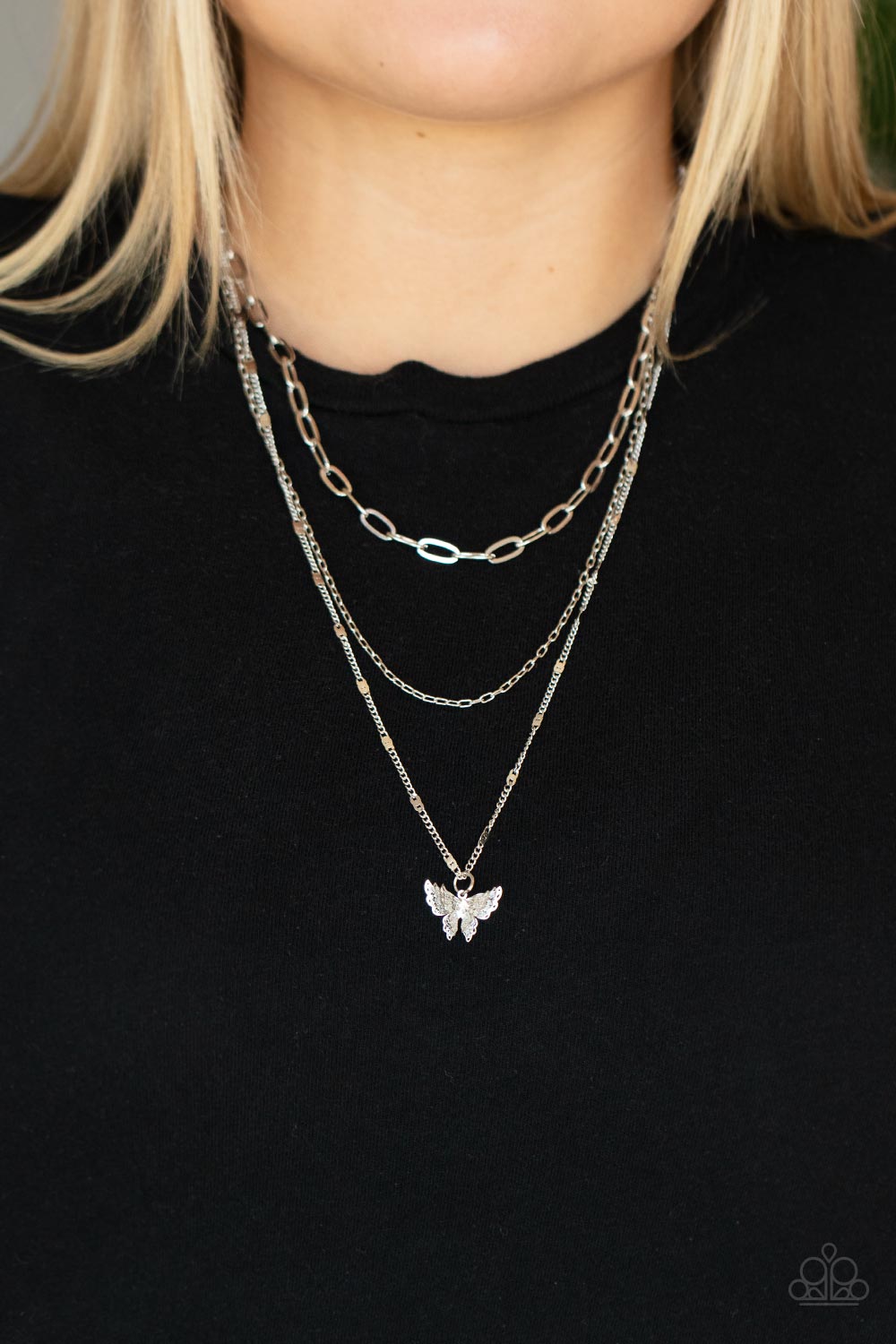 Bountiful Butterflies - White - VJ Bedazzled Jewelry