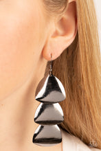 Load image into Gallery viewer, Modishly Metallic - Black - Paparazzi Accessories - VJ Bedazzled Jewelry
