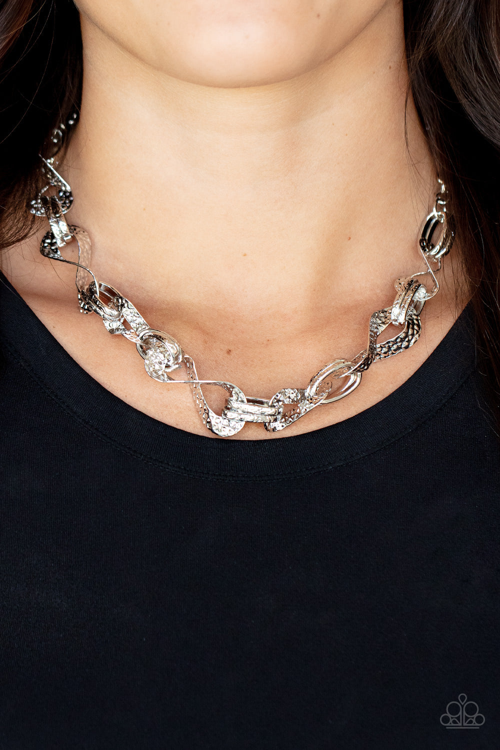 METAL of Honor - Silver - Paparazzi Accessories - VJ Bedazzled Jewelry