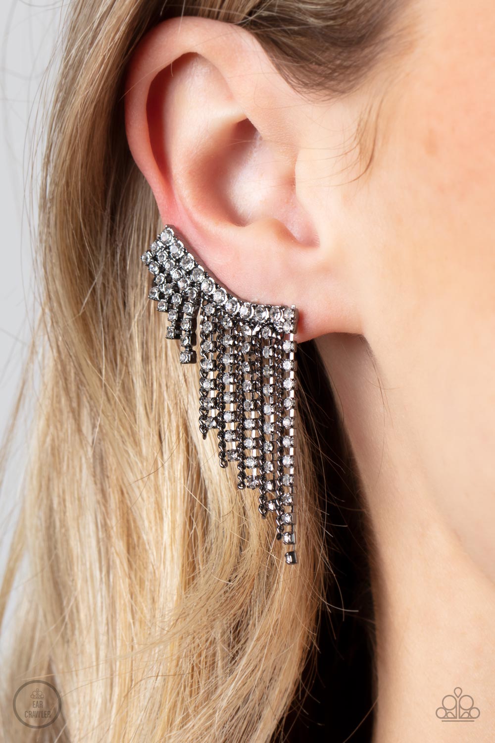 Thunderstruck Sparkle - Black-Paparazzi Accessories - VJ Bedazzled Jewelry