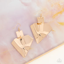 Load image into Gallery viewer, Deceivingly Deco - Gold - Paparazzi Accessories - VJ Bedazzled Jewelry
