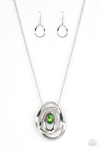 Luminous Labyrinth - Green- Paparazzi Accessories - VJ Bedazzled Jewelry